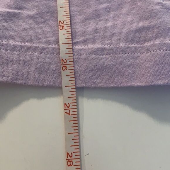 𝅺pink by Victoria’s Secret short sleeve T-shirt strappy V-neck split hemline - Picture 7 of 7